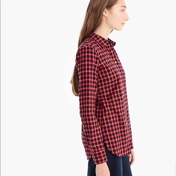 NWT J. Crew Classic fit twill plaid shirt - Picture 2 of 8